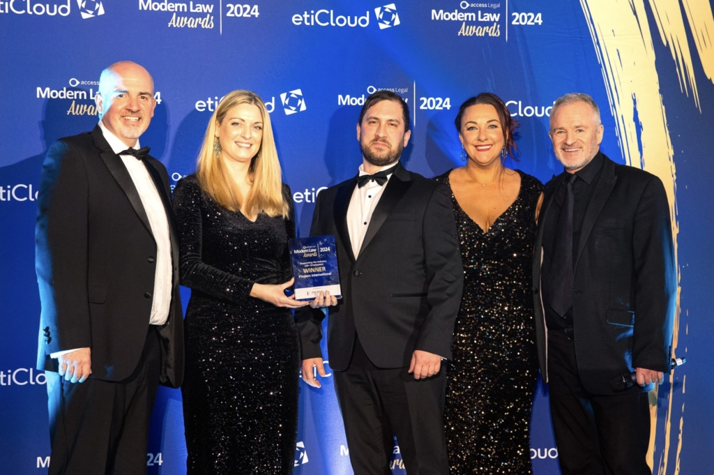 Finders International Modern Law Awards Finders International win at the Modern Law Awards