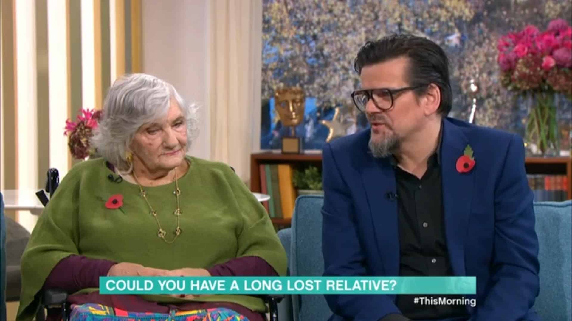 Daniel-curran-finders-with-Margaret|ITV this morning screenshot Danny & Margaret